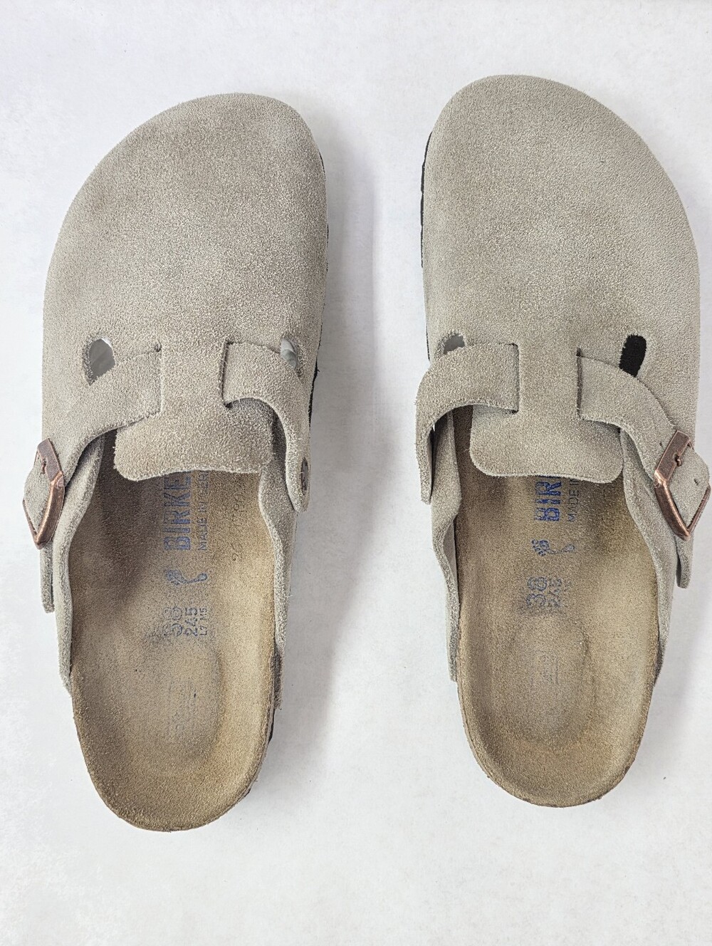 Birkenstock Boston Clogs Suede - Picture 6 of 8